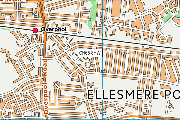 CH65 8HW map - OS VectorMap District (Ordnance Survey)