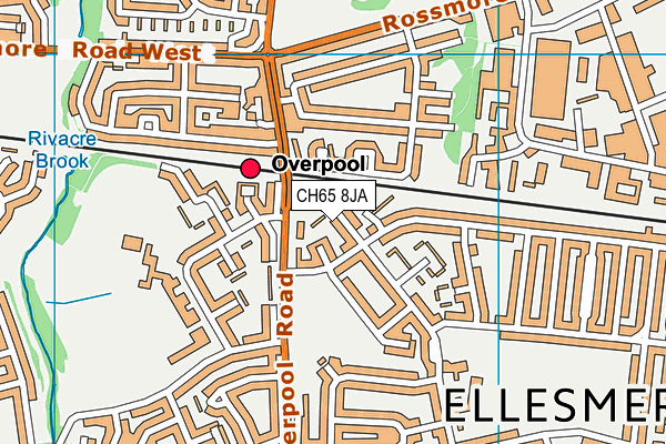 CH65 8JA map - OS VectorMap District (Ordnance Survey)