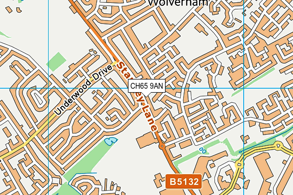 CH65 9AN map - OS VectorMap District (Ordnance Survey)