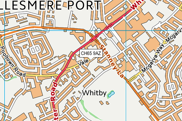 CH65 9AZ map - OS VectorMap District (Ordnance Survey)