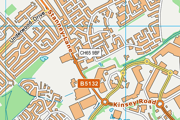 CH65 9BF map - OS VectorMap District (Ordnance Survey)