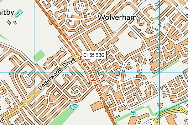CH65 9BG map - OS VectorMap District (Ordnance Survey)