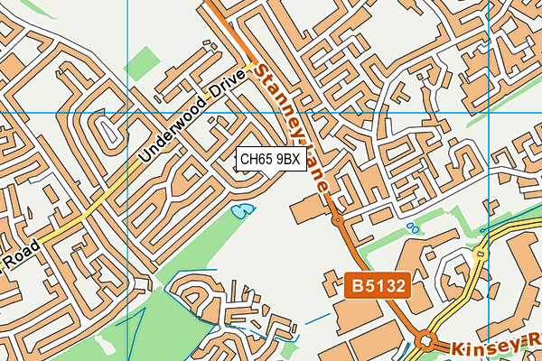 CH65 9BX map - OS VectorMap District (Ordnance Survey)