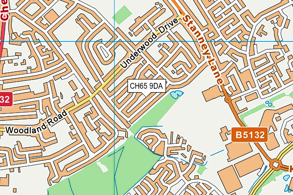 CH65 9DA map - OS VectorMap District (Ordnance Survey)