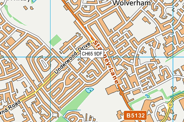 CH65 9DF map - OS VectorMap District (Ordnance Survey)