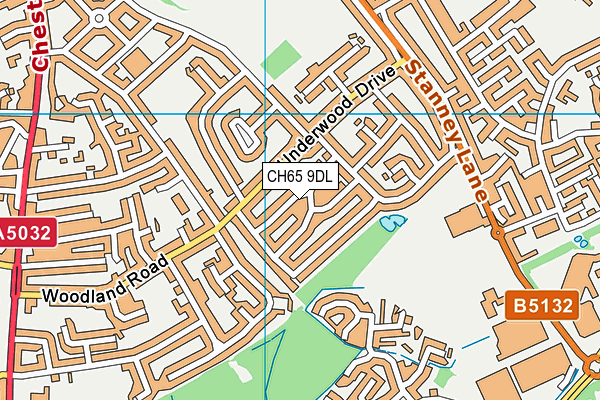 CH65 9DL map - OS VectorMap District (Ordnance Survey)
