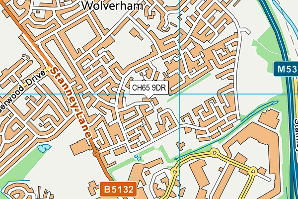 CH65 9DR map - OS VectorMap District (Ordnance Survey)