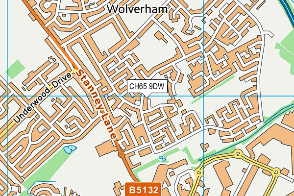 CH65 9DW map - OS VectorMap District (Ordnance Survey)