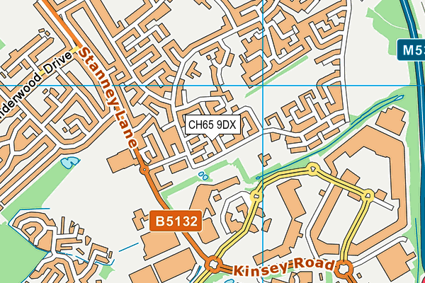 CH65 9DX map - OS VectorMap District (Ordnance Survey)
