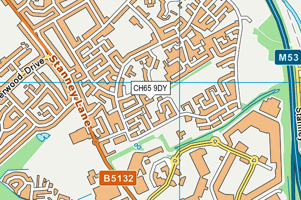 CH65 9DY map - OS VectorMap District (Ordnance Survey)