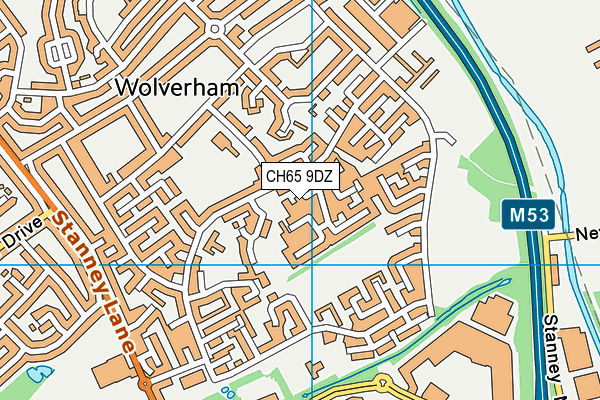 CH65 9DZ map - OS VectorMap District (Ordnance Survey)