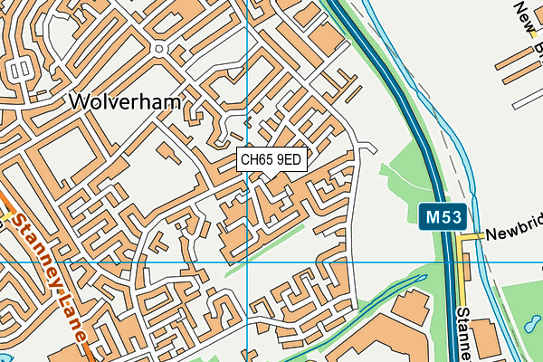 CH65 9ED map - OS VectorMap District (Ordnance Survey)