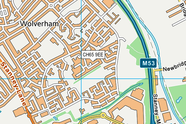 CH65 9EE map - OS VectorMap District (Ordnance Survey)