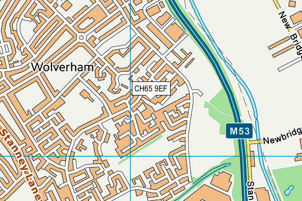 CH65 9EF map - OS VectorMap District (Ordnance Survey)