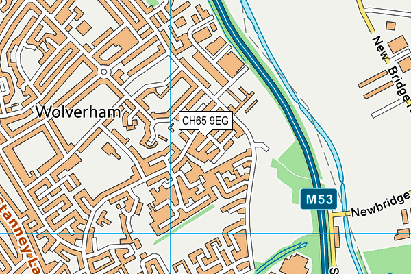 CH65 9EG map - OS VectorMap District (Ordnance Survey)