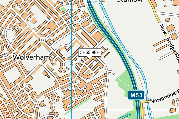 CH65 9EH map - OS VectorMap District (Ordnance Survey)