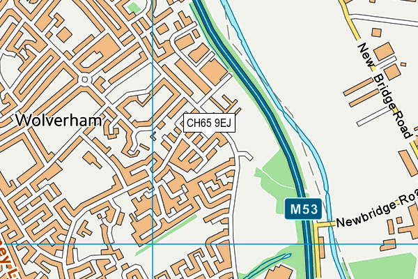 CH65 9EJ map - OS VectorMap District (Ordnance Survey)