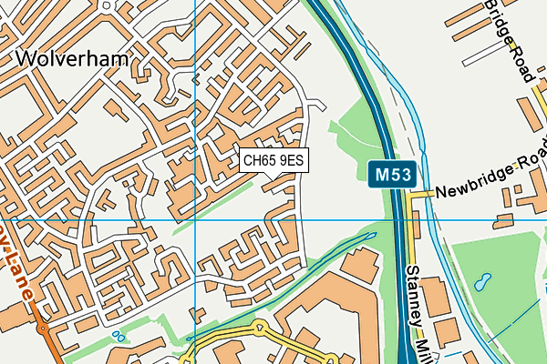 CH65 9ES map - OS VectorMap District (Ordnance Survey)