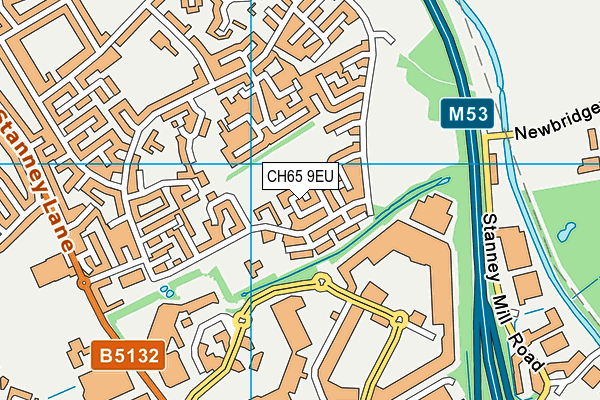 CH65 9EU map - OS VectorMap District (Ordnance Survey)