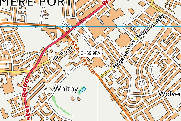 CH65 9FA map - OS VectorMap District (Ordnance Survey)