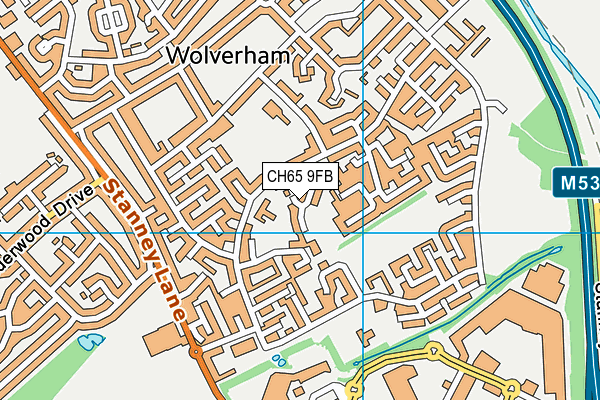 CH65 9FB map - OS VectorMap District (Ordnance Survey)