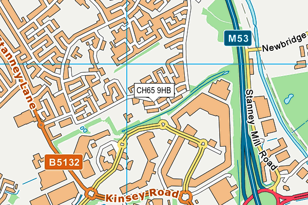 CH65 9HB map - OS VectorMap District (Ordnance Survey)