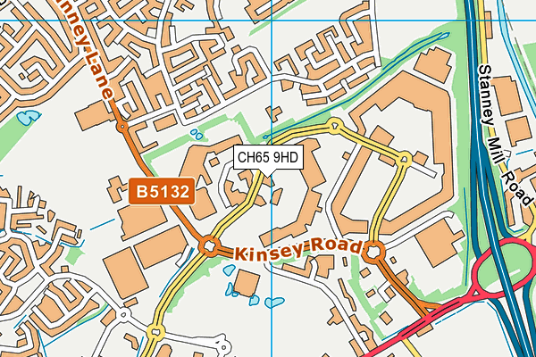 CH65 9HD map - OS VectorMap District (Ordnance Survey)