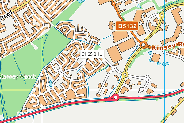 CH65 9HU map - OS VectorMap District (Ordnance Survey)