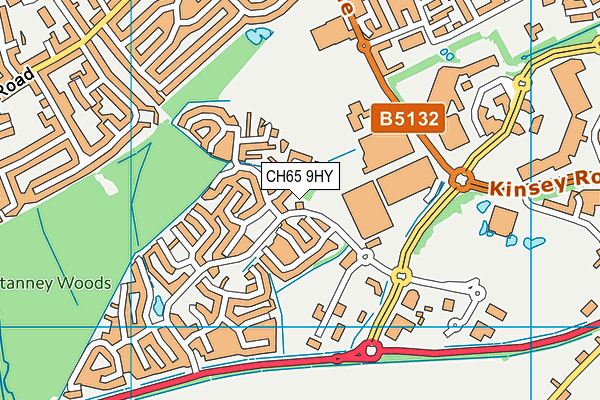 CH65 9HY map - OS VectorMap District (Ordnance Survey)