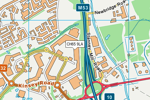 CH65 9LA map - OS VectorMap District (Ordnance Survey)