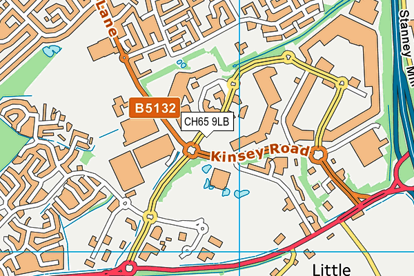 Ellesmere Port Sports Village map (CH65 9LB) - OS VectorMap District (Ordnance Survey)