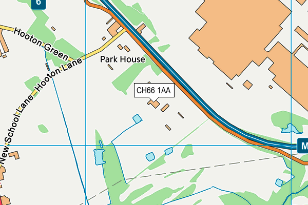 CH66 1AA map - OS VectorMap District (Ordnance Survey)