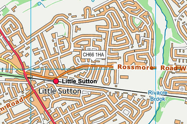 CH66 1HA map - OS VectorMap District (Ordnance Survey)