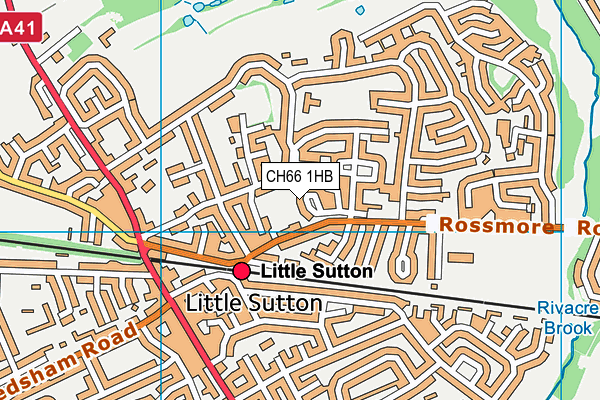 CH66 1HB map - OS VectorMap District (Ordnance Survey)