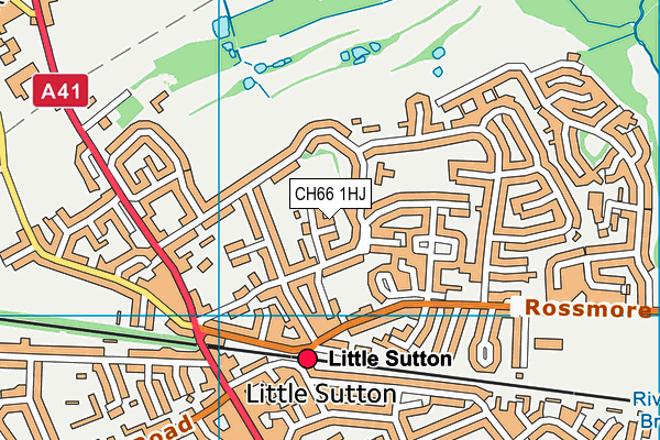 CH66 1HJ map - OS VectorMap District (Ordnance Survey)