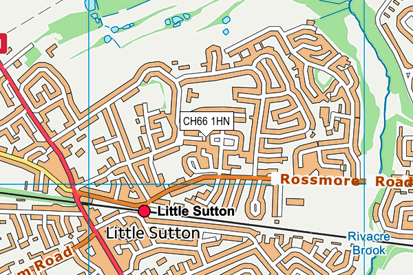 CH66 1HN map - OS VectorMap District (Ordnance Survey)