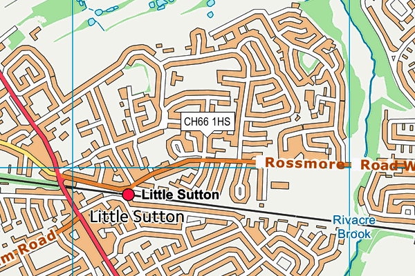 CH66 1HS map - OS VectorMap District (Ordnance Survey)