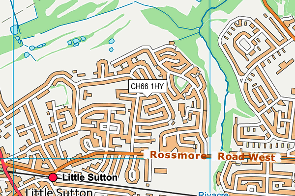 CH66 1HY map - OS VectorMap District (Ordnance Survey)