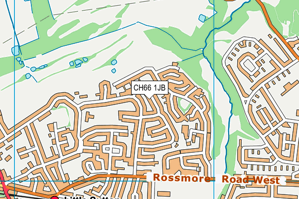 CH66 1JB map - OS VectorMap District (Ordnance Survey)