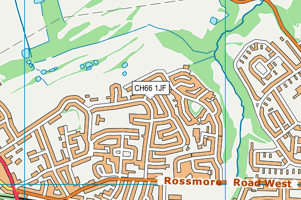 CH66 1JF map - OS VectorMap District (Ordnance Survey)