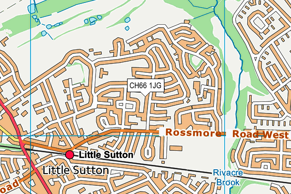 CH66 1JG map - OS VectorMap District (Ordnance Survey)