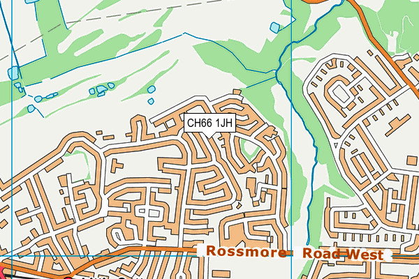 CH66 1JH map - OS VectorMap District (Ordnance Survey)