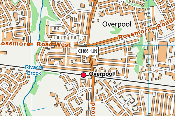 CH66 1JN map - OS VectorMap District (Ordnance Survey)