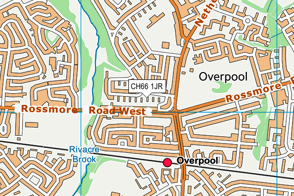 CH66 1JR map - OS VectorMap District (Ordnance Survey)