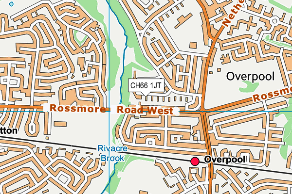 CH66 1JT map - OS VectorMap District (Ordnance Survey)