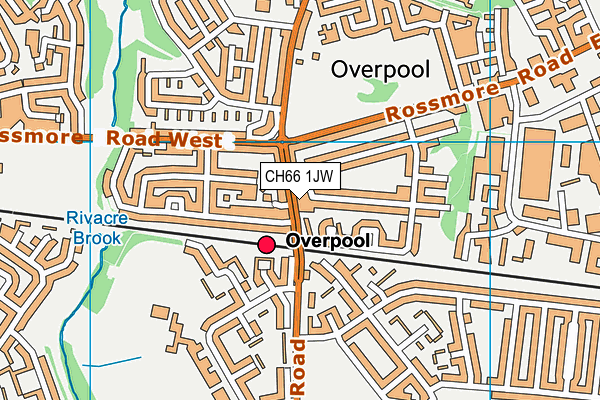 CH66 1JW map - OS VectorMap District (Ordnance Survey)