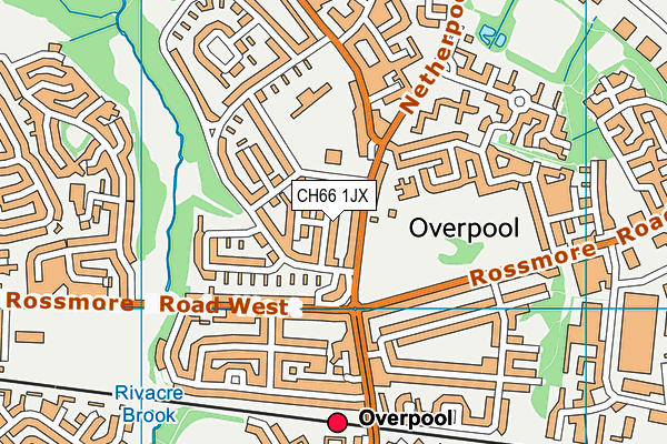 CH66 1JX map - OS VectorMap District (Ordnance Survey)