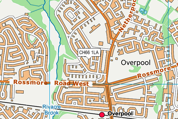 CH66 1LA map - OS VectorMap District (Ordnance Survey)