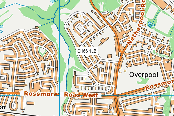 CH66 1LB map - OS VectorMap District (Ordnance Survey)