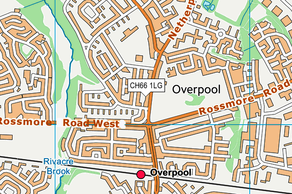 CH66 1LG map - OS VectorMap District (Ordnance Survey)